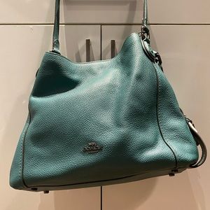 Coach dark turquoise shoulder bag